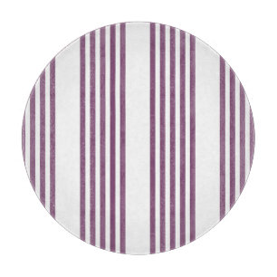 Mauve lila-weiß-Streifen Muster Schneidebrett