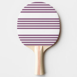 Mauve lila-weiß-Streifen Muster Tischtennis Schläger