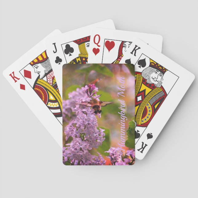 Mauve Lilac Floral Spielkarten (Rückseite)