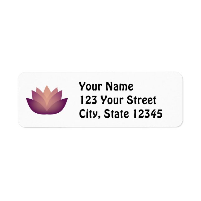 Mauve Lotus Blume Design (Vorne)