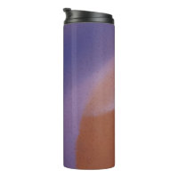 „Mauve Mirage Flow“ – Abstrakte Pink Blaue Pfirsic