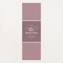 Mauve Monogram Beste Mama je Personalisierter Yogm