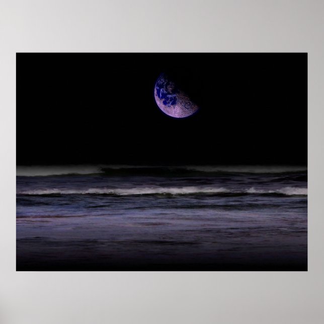 Mauve Ocean Poster (Vorne)