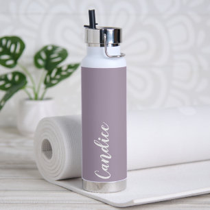 Mauve Personalisiert Wedding Bridesmaid Colour Trinkflasche