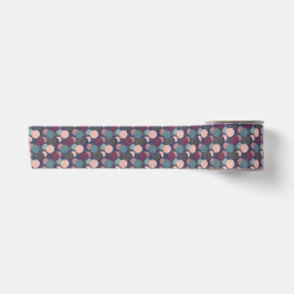 Mauve Pink Aquamarin Sphere - Moderne Geometrie Satinband