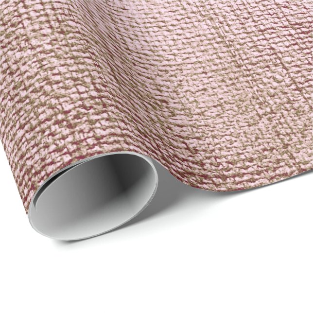 Mauve Pink Gold Powder Metallic Pinsel Makeup Vip Geschenkpapier (Rolleneckpunkt)