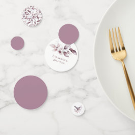 Mauve Pink Lila Blush Pink Blätter Confetti Konfetti