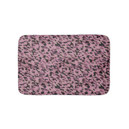 Mauve-Pink und Charcoal-Tarnung abstrakt Badematte