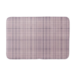 Mauve Rosa & Lila Flieder Karo Badematte