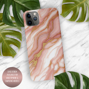 Mauve-Rosa-Rot-Gold-Marmor-Muster iPhone 16 Pro Max Hülle