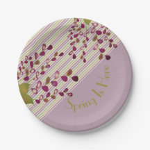 Mauve rosa und hellgrün mit Weiß