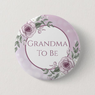 Mauve Rose, Oma zu sein, Babydusche Button