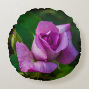 Mauve Rose Rundkissen Rundes Kissen