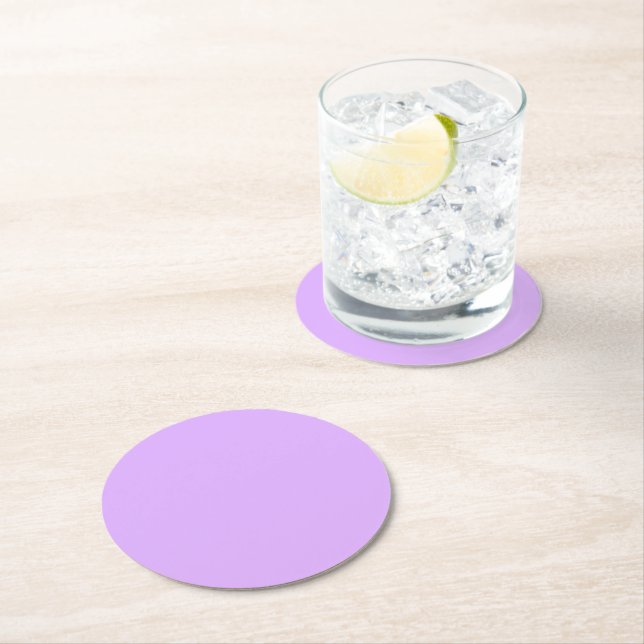 Mauve Round Paper Untersetzer (Vor Ort)