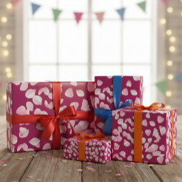 Mauve Sakura Pink Petals Wrapping Paper Geschenkpapier