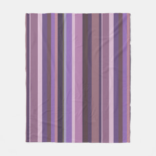 Mauve senkrechte Streifen Fleecedecke