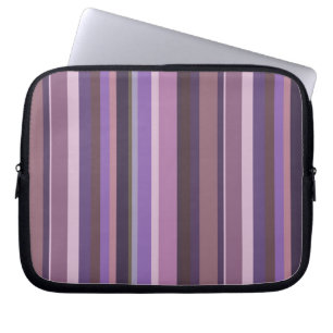 Mauve senkrechte Streifen Laptopschutzhülle