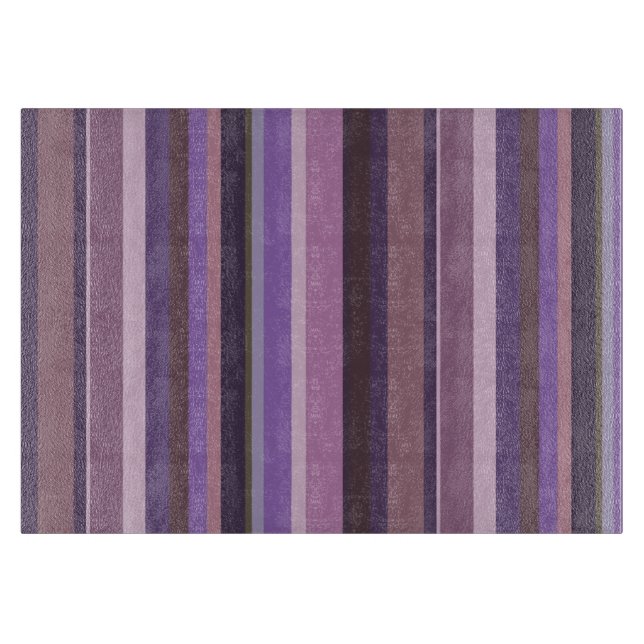 Mauve senkrechte Streifen Schneidebrett (Vorderseite)