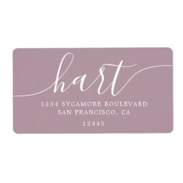 Mauve Shadows Moderne Rücksendeadresse der Skriptf