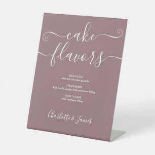 Mauve Signature Schrift Cake Aromen Sockelschild
