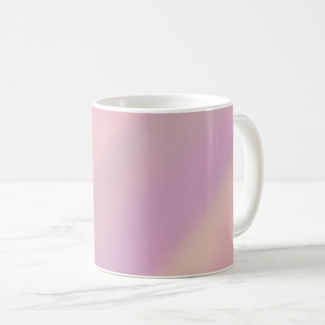Mauve Soft Blush Pink 80er  Kaffeetasse (VorderseiteRechts)