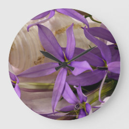 Mauve Starshine Laurentia Große Wanduhr