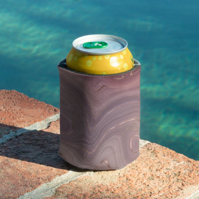 Mauve Strata | Dusty Pink und Rose Gold Agate Dosenkühler (In Situ Pool)