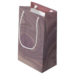 Mauve Strata   Dusty Pink und Rose Gold Agate Kleine Geschenktüte