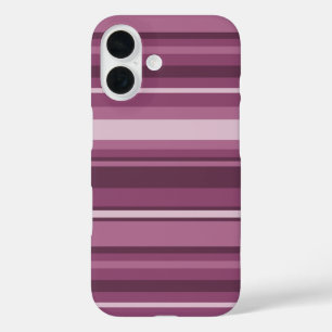Mauve Streifen iPhone 16 Hülle