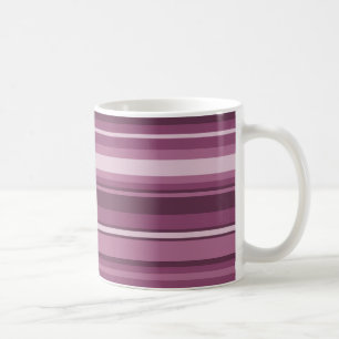 Mauve Streifen Kaffeetasse