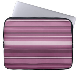 Mauve Streifen Laptopschutzhülle