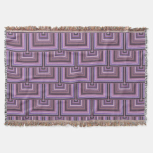 Mauve Streifen quadratische Skala Muster Decke