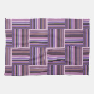 Mauve Streifen Webmuster Küchentuch
