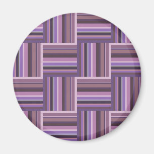 Mauve Streifen Webmuster Magnet