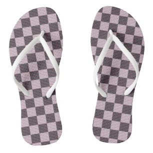 Mauve Stripes Pair Flip Flops