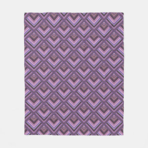 Mauve Stripes-Skalenmuster Fleecedecke