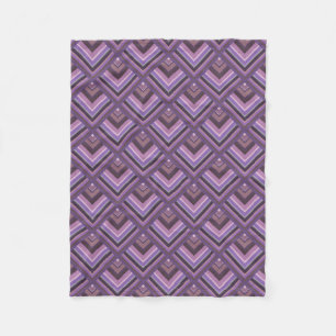 Mauve Stripes-Skalenmuster Fleecedecke