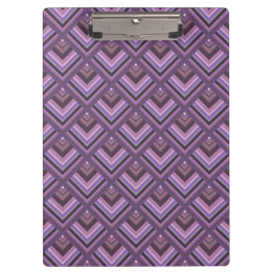 Mauve Stripes-Skalenmuster Klemmbrett