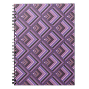 Mauve Stripes-Skalenmuster Notizblock