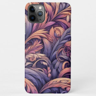 Mauve Taupe Pink Violet Lila Paisley Muster iPhone 11Pro Max Hülle