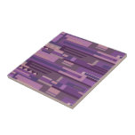 Mauve-Töne abstraktes geometrisches Zufallsmuster Fliese<br><div class="desc">Mauve und lila Farbtöne inspiriert von den lila Farbtönen der Salinen in Südaustralien. Diese lila Kachel in Lila passt perfekt zu Lila,  Pink,  Grau und Lila. Exklusiv von Sarah Trett entworfen</div>