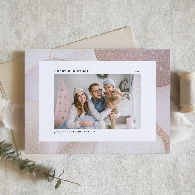Mauve Tones und Glitzer Akzente Foto Weihnachten (Von Creator hochgeladen)