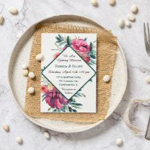 Mauve und Burgundy Floral Wedding