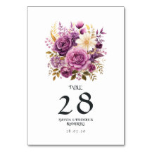 Mauve und Gold Floral Wedding