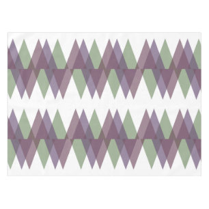 Mauve und grüne Dreiecke Tischdecke