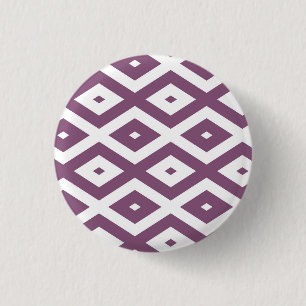Mauve und weißes Diamantmuster Button