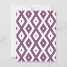 Mauve und weißes Diamantmuster
