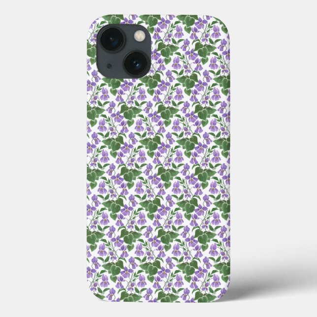 Mauve Violets im Fall White iPad Air Hüllen Mate (Rückseite)