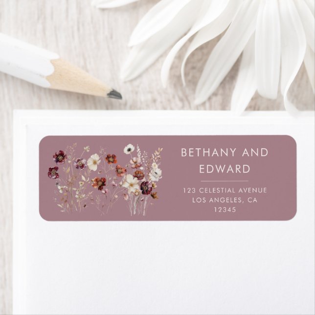 Mauve Wedding Whimsical Fall Blume (Insitu)