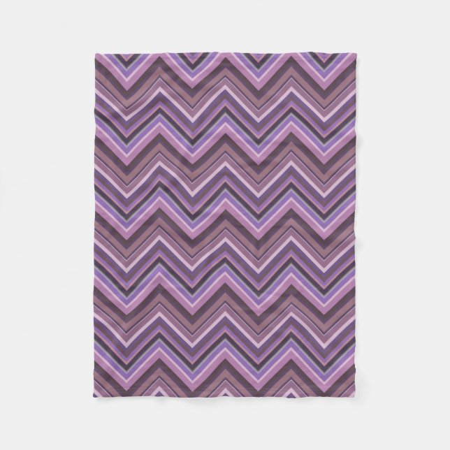 Mauve zigzag fleecedecke (Vorderseite)